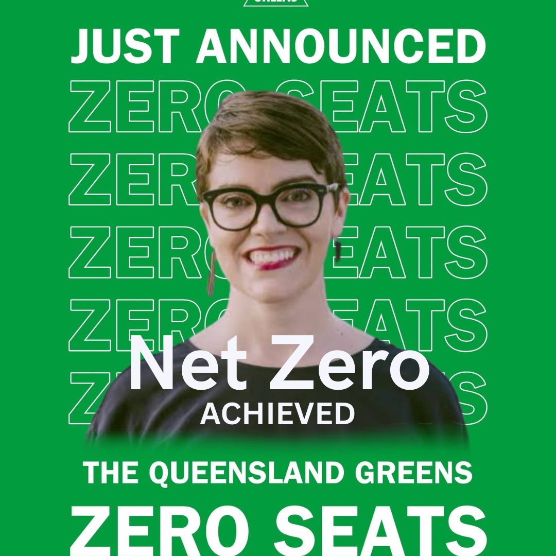 SupportSTRs's tweet image. BREAKING: Australian voters turn on @Greens in the Queensland election.

The Greens declared war on small family property investors and voters have had their say at the polling booth. Zero Seats