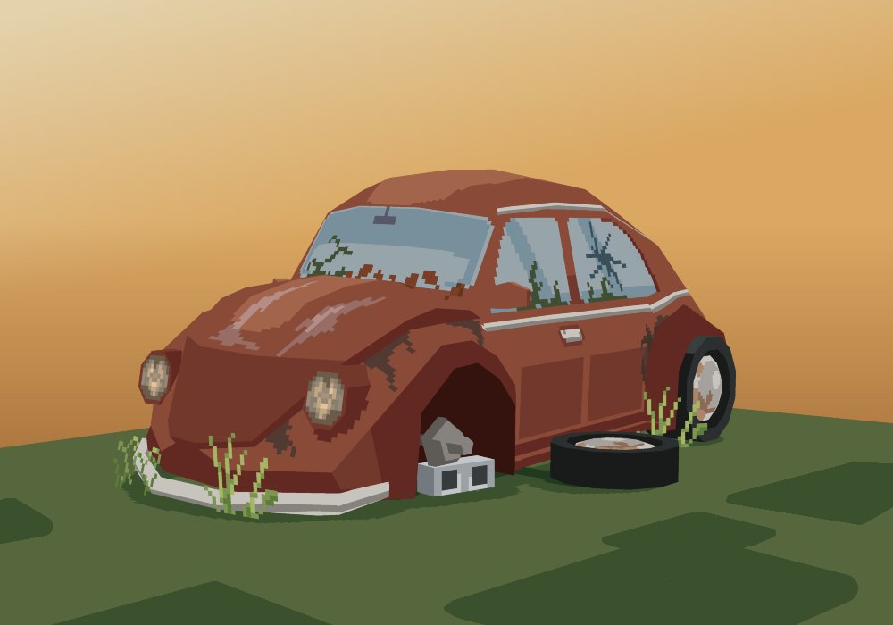 Day 28: Abandoned
#blockbenchtober #blockbench #lowpoly