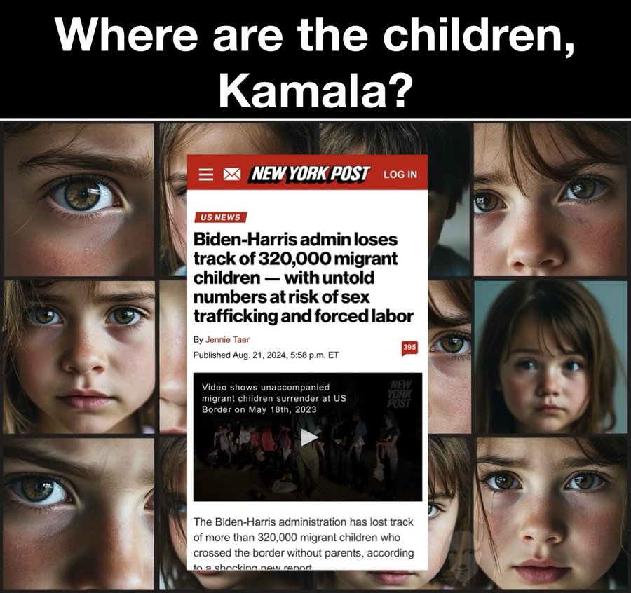<a href="/realDonaldTrump/">Donald J. Trump</a> Sadly, she's not the only child <a href="/KamalaHarris/">Kamala Harris</a> has failed.