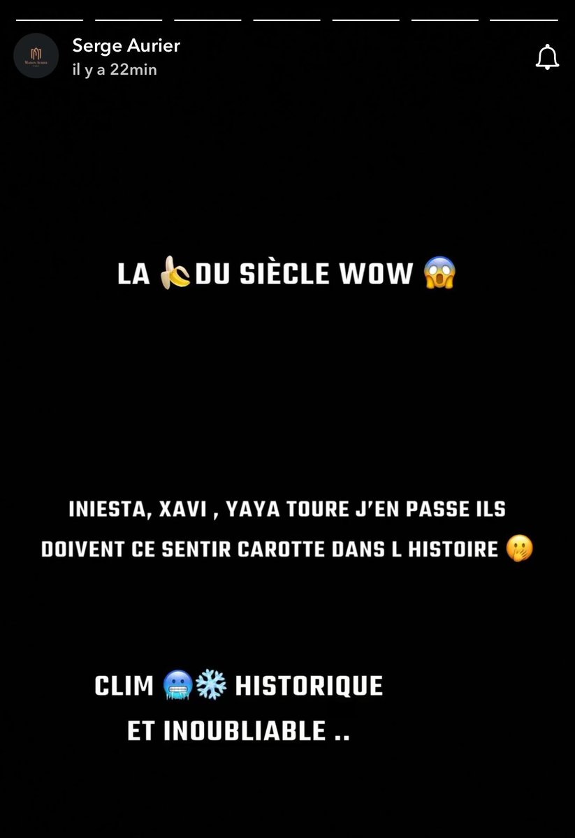ActuFoot_'s tweet photo. La story de Serge Aurier sur le #BallonDor . 😶 https://t.co/r5BFCpEDVT