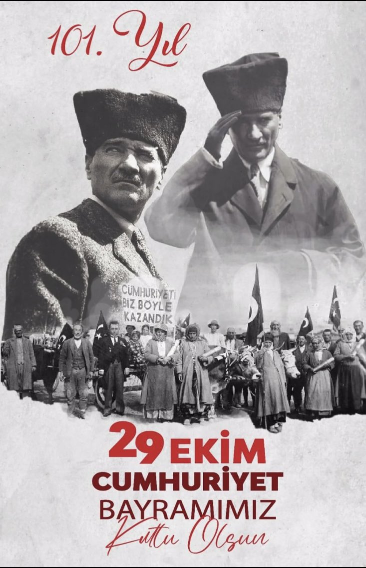 slnxly's tweet photo. Vatanımızın bölünmez bütünlüğü, milletimizin birlik ve beraberliği daim olsun. Cumhuriyet Bayramımız kutlu olsun!
 #29EkimCumhiyetBayramı https://t.co/MXxteW88Kd