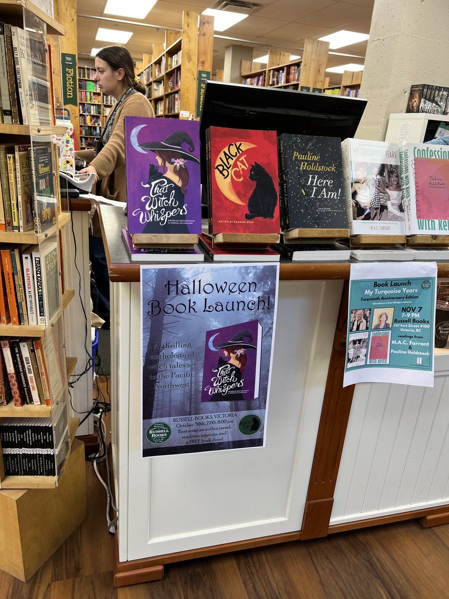 ShanonSinn's tweet image. The Russell Books "That Witch Whispers Halloween Book Launch" is this Wednesday from 7-8:00pm 🎃 

This is a closed event only open to witches and people who like to read about witches.

#Victoria #BC on Fort Street #BCBooks #witches