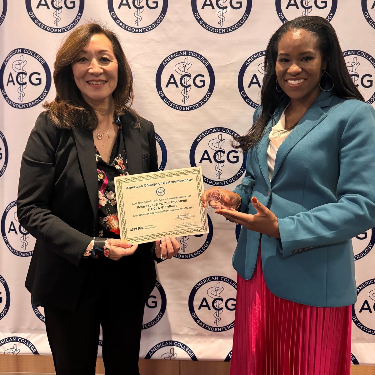 UCLA Gastroenterology and Hepatology (@uclagihep) on Twitter photo 🙌 #UCLAGI fellows win <a href="/AmCollegeGastro/">ACG</a> Social Media Acumen Award for the 2024 <a href="/UCLAHealth/">UCLA Health</a> Colorectal Cancer Awareness Campaign!
The campaign is led by UCLA GI under the direction of <a href="/drfolamay/">Fola May, MD PhD</a>. Thank you Dr. May for your passion & leadership and <a href="/LinChangMD/">Lin Chang</a> for your support. 🙌 #UCLAGI fellows win <a href="/AmCollegeGastro/">ACG</a> Social Media Acumen Award for the 2024 <a href="/UCLAHealth/">UCLA Health</a> Colorectal Cancer Awareness Campaign!
The campaign is led by UCLA GI under the direction of <a href="/drfolamay/">Fola May, MD PhD</a>. Thank you Dr. May for your passion & leadership and <a href="/LinChangMD/">Lin Chang</a> for your support.