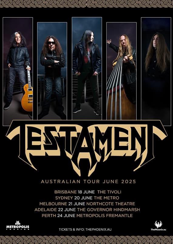 HiFiWay (@hifiwaypopchron) on Twitter photo .<a href="/testament/">Testament</a> <a href="/MetropolisTour1/">Metropolis Touring</a> <a href="/ThePhoenixDotAU/">ThePhoenix.AU</a> <a href="/iamnotshouting/">AJ</a> <a href="/JohnRiot/">John Howarth</a> The undisputed titans of thrash Testament have locked in Australian tour dates for June 2025, their first tour since 2010. Be quick, get your tickets through Metropolis Touring and ThePhoenix.AU… .<a href="/testament/">Testament</a> <a href="/MetropolisTour1/">Metropolis Touring</a> <a href="/ThePhoenixDotAU/">ThePhoenix.AU</a> <a href="/iamnotshouting/">AJ</a> <a href="/JohnRiot/">John Howarth</a> The undisputed titans of thrash Testament have locked in Australian tour dates for June 2025, their first tour since 2010. Be quick, get your tickets through Metropolis Touring and ThePhoenix.AU…