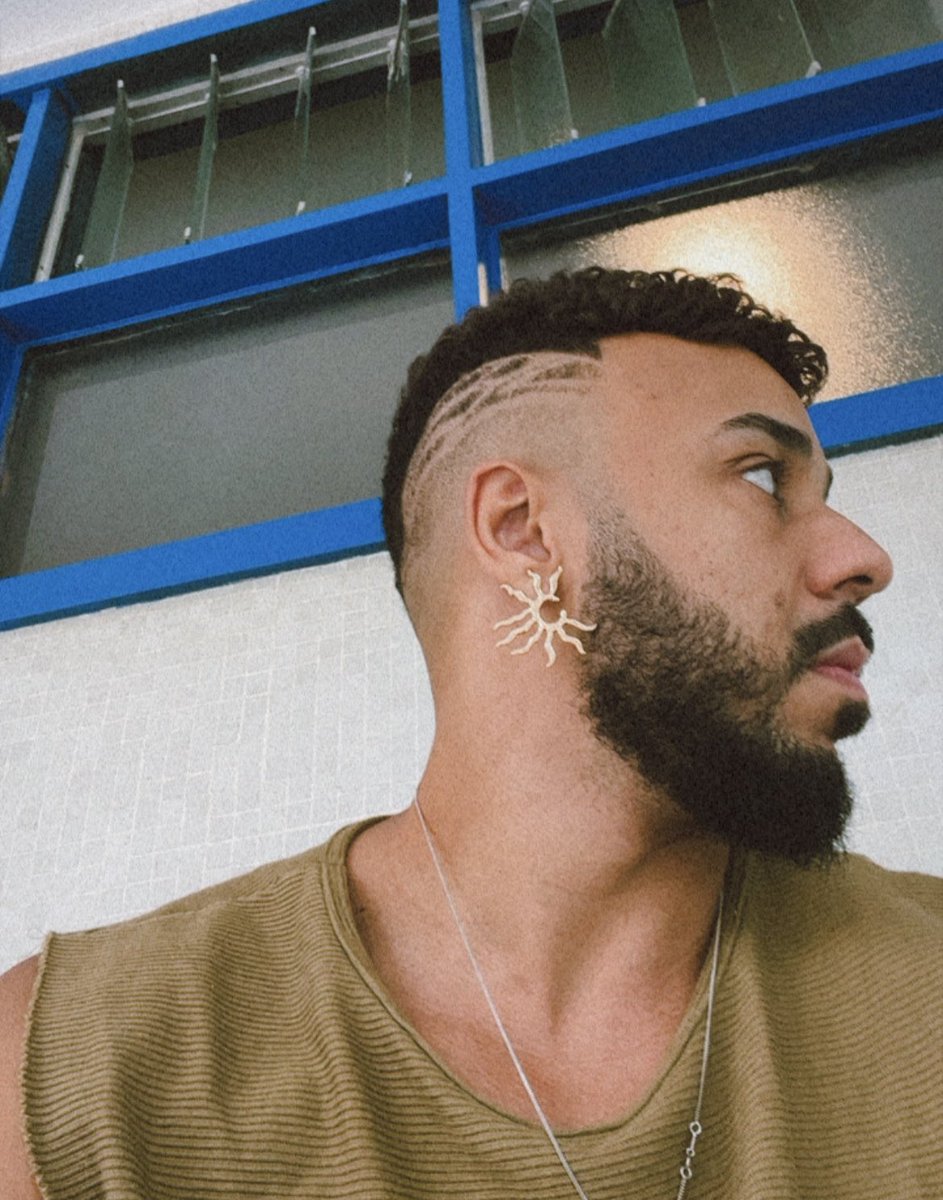 Cabelo com desenho 💙