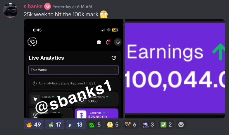 S Banks is 12.5 yrs old

He made his first 100k in 2 months

He did 25k this week with the help of his mentor <a href="/sirthirtyseven/">37</a>....

Retweet, Like &amp; Comment "banks" and I'll tell you exactly how he did it

(Must be following for auto dm)