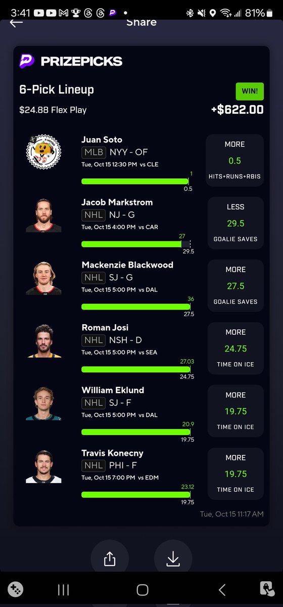 STROKECITY760's tweet photo. @PrizePicks Last week's win #PrizePicksW https://t.co/Hc2xNnLbhW
