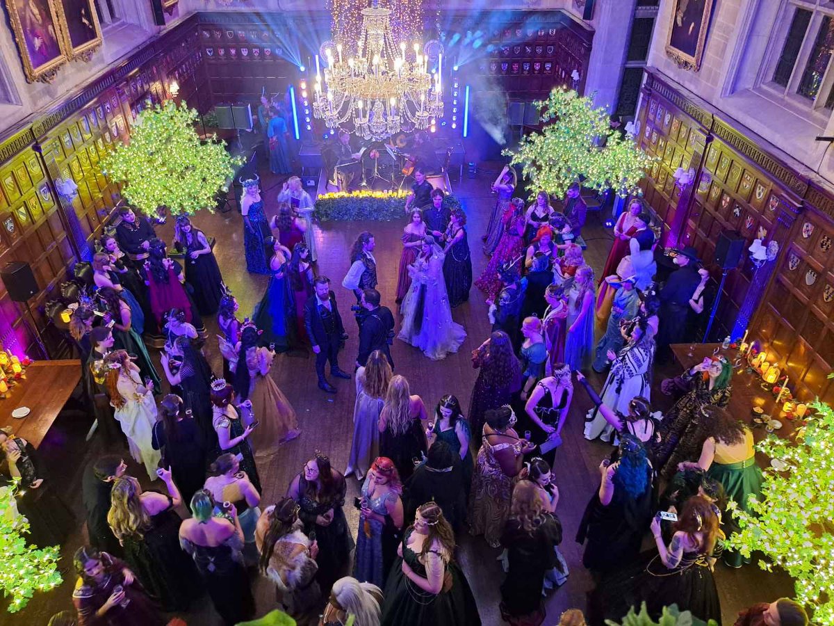 CGMinuetCo's tweet photo. Dancing for #MysticFate at the Dark Enchantment Ball and introducing the premiere of our own newly choreographed #dances.  #fantasyball #party #historicdance https://t.co/V1AkpYnoCy