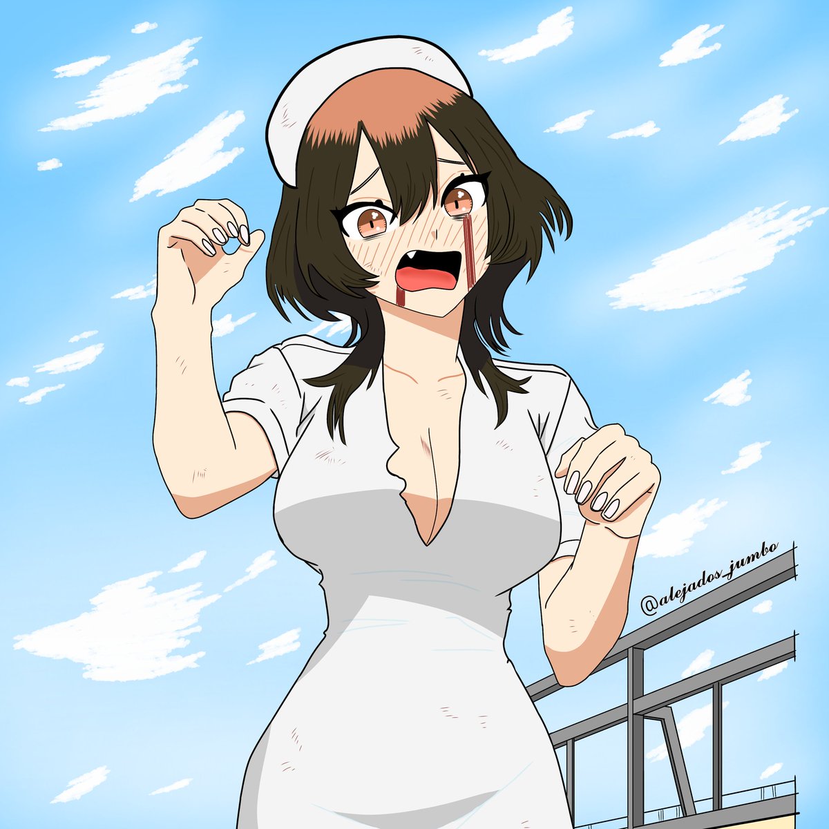 Solo mejore algunas cosas, que vergüenza #100カノファンアート #アニメ100カノ #hyakkano #100Kanojo #manga #coloreo