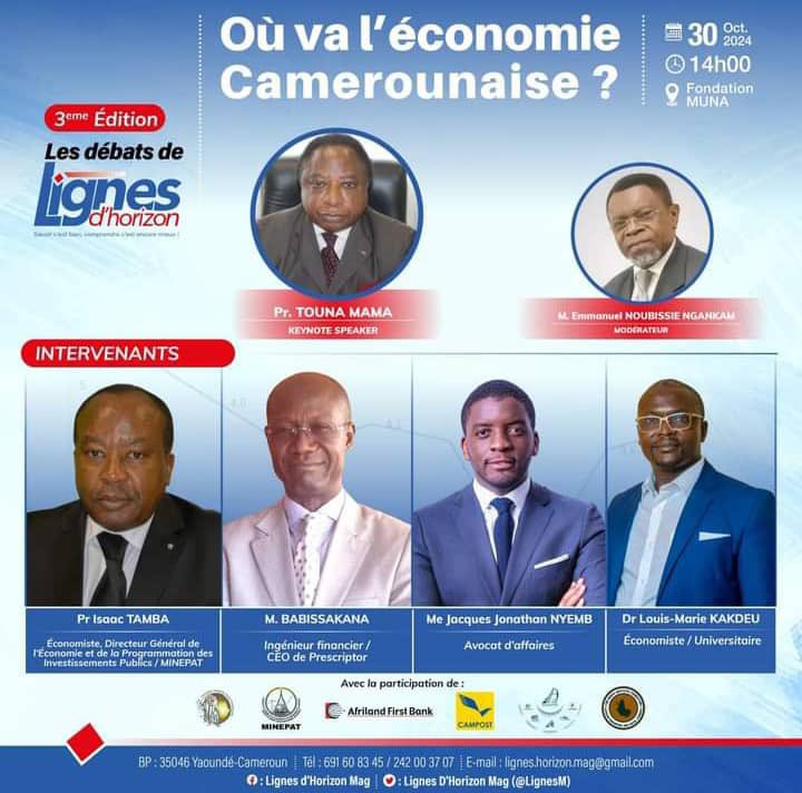 JJNYEMB's tweet photo. Des indicateurs présagent une année 2025 encore plus difficile pour des millions de Camerounais ! A cet effet, jetons un regard prospectif sur l’avenir de notre économie. RDV ce mercredi à la Fondation Muna pour le débat : "Où va l’économie camerounaise ?"
#Cameroun #Rebuntu https://t.co/6LZRLPJlBs