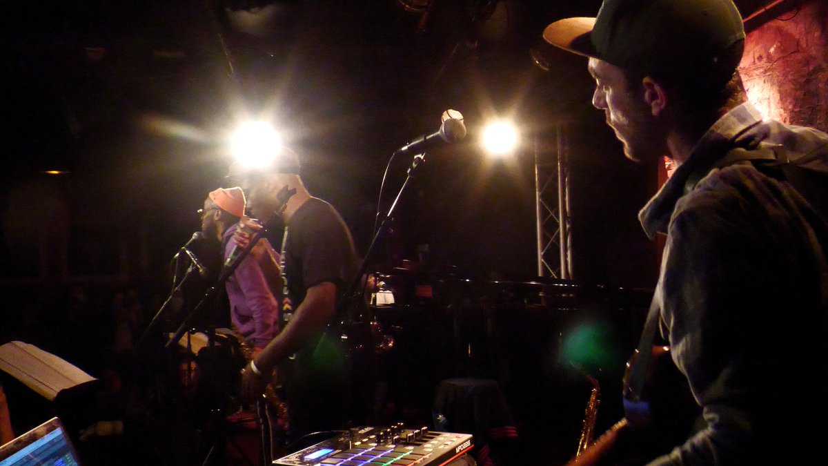 Here's a still from my production "Love Thru Darkness" a film about HipHop/Beat Box artist who has created a work called L'Ouverture de Toussaint. The Haitian general who led the only successful revolution by enslaved people. It features Napoleon Maddox with Sorg &amp; Jowee Omicil.