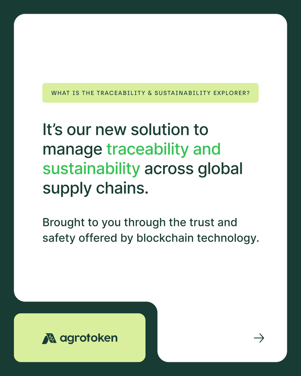 justokenglobal's tweet photo. 🌱 A solution to track your  sustainability efforts.

Discover Traceability &amp; Sustainability Explorer, our certification tool that uses blockchain technology to guarantee transparency in your supply chain. Find out more : https://t.co/aUYLN9giw7 https://t.co/BZHuYWQwMA