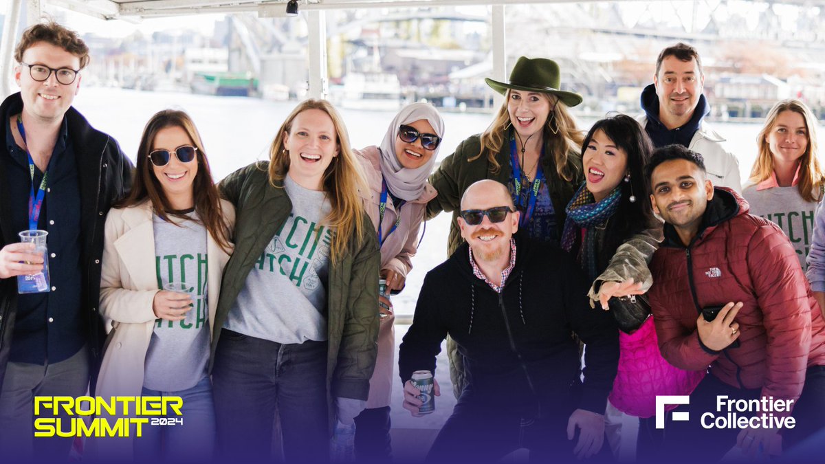 FrontierBC's tweet image. Day 3 of #FrontierSummit2024 wrapped up at @vanaqua with talks on biotech, creativity in AI, and innovation through failure. We celebrated with rooftop tapas, music, and cocktails, closing out three days full of connection and inspiration. Thanks to everyone for joining us! 🌍