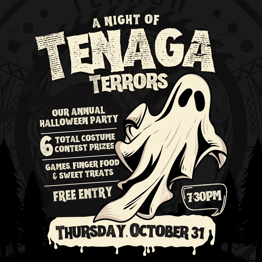 tenagakava's tweet photo. 💀 Trick or treat yourself to A Night of Tenaga Terrors this Thursday!
🎃 Free entry, spooky games, finger food, sweet treats, and a costume contest with SIX prizes up for grabs.
🧟 See you at 7:30 PM—come dressed to thrill! 👻 Booooo-la! https://t.co/B9Et5pQFR8