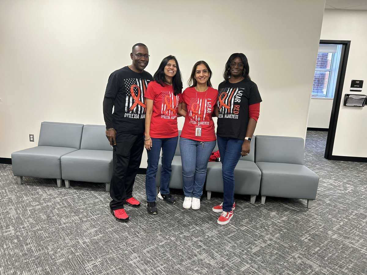 Wear Red for Dyslexia Awareness Month #fhs #2024
