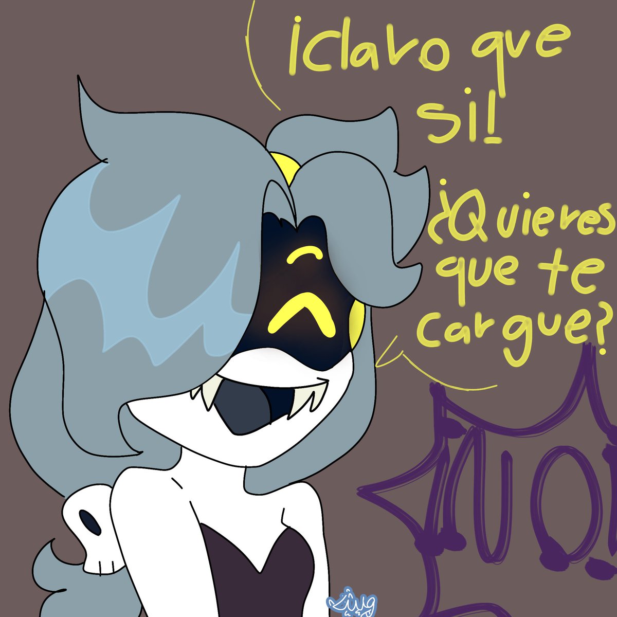 lemonchi_limon's tweet photo. Ay el amor 
#BrawlStars #murderdrones #edgar #colette #art #draw #comic https://t.co/PUH8B44xsl