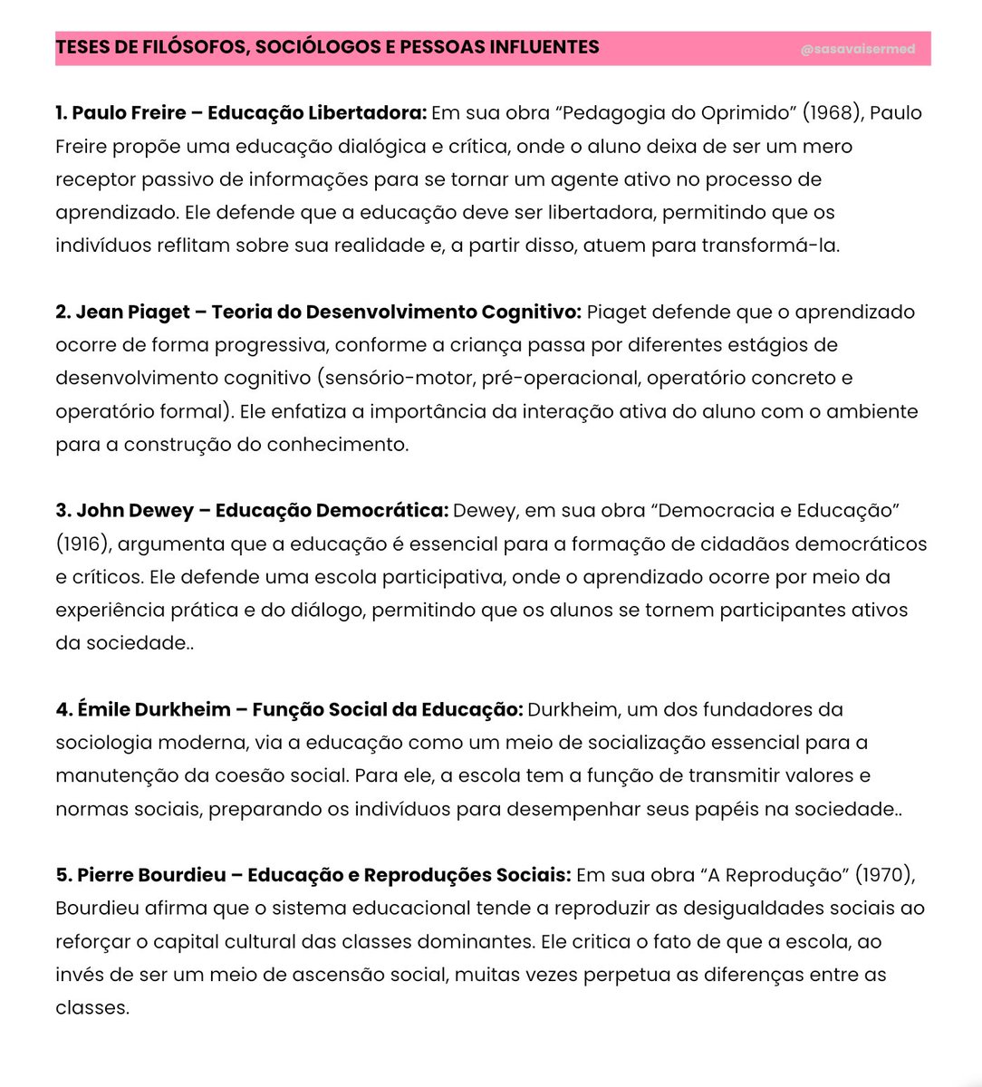 sasavaisermed's tweet photo. REPERTÓRIOS PARA A REDAÇÃO DO ENEM!! (estou postando por eixos) 
eixo: educação📚 https://t.co/6FkRog7RUw
