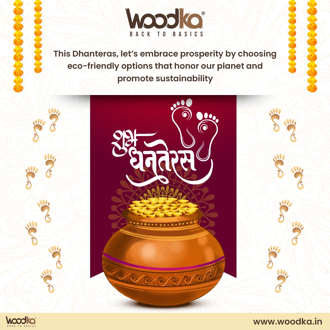 This Dhanteras, let’s embrace prosperity by choosing eco-friendly options that honor our planet and promote sustainability

#Dhanteras #GreenDhanteras #diwalivibes #healthiswealth #EcoFestiveVibes #SustainableFestivals #EcoFriendlyFestive #HonorThePlanet #Woodka