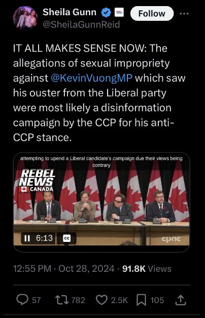 HeatherMoAndCo's tweet photo. I knew I felt another BS op coming on. Compromised Russian &amp; other dark money funded “Rebel”, is promoting this joke of a press conference. #OpWatch #cdnpoli #CdnDisinfo #cdnpoli #cdnmedia https://t.co/yBCPXzVcos