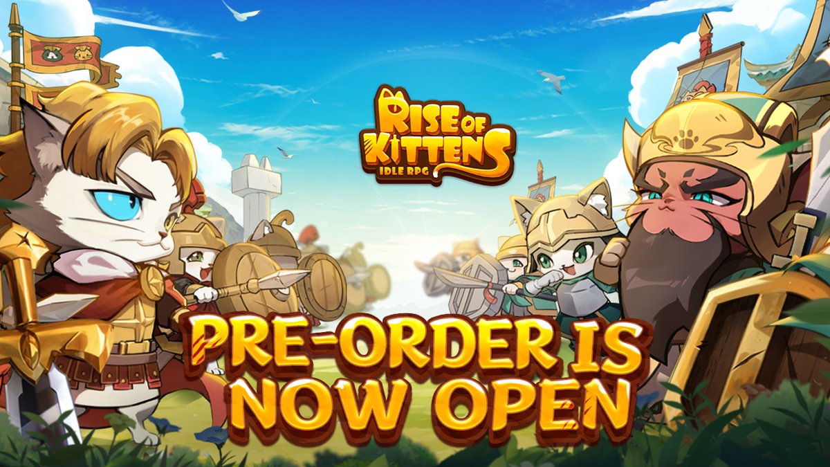 😺「Rise of Kittens: Idle RPG」Pre-registration is now open!
➡Pre-register now🔗: mbiu.xyz/utavxg
➡Store Pre-registration🔗: mbiu.xyz/gtf4f9

🔥Meet the cat heroes and conquer the battlefield together!

#RiseOfKittens #afk #IdleRPG #MobileGame #NewGame #cats