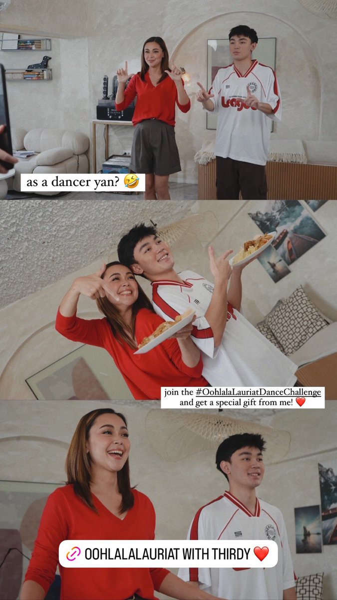 singlesforjodi's tweet photo. #JodiStaMaria IG Story Update❤️
"as a dancer yan?🤣
join the #OohlalaLauriatDanceChallenge and get a special gift from me!❤️"
#ThirdyLacson #JoRdy #ChowkingPH https://t.co/k4B0hdtR9U