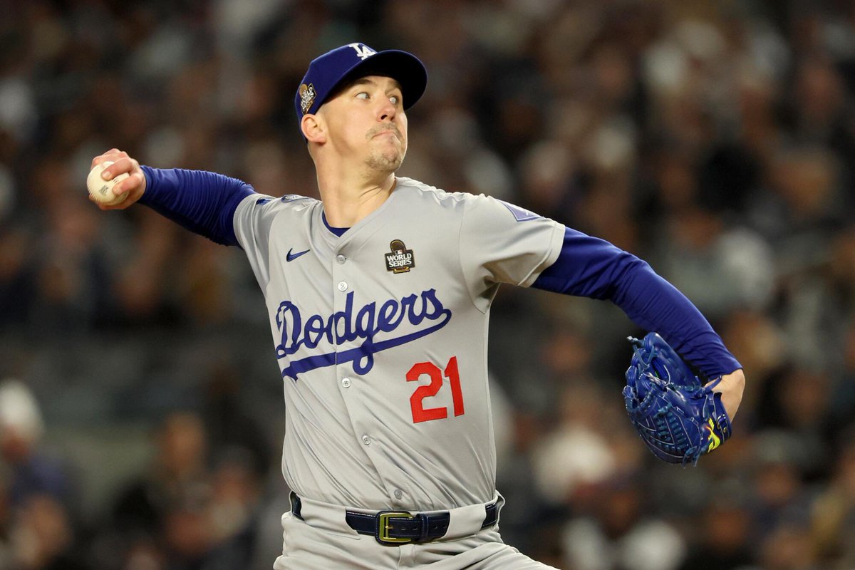 Bnicklaus7's tweet photo. Walker Buehler in three career World Series starts for the #Dodgers:

18.0 IP
7 H
0.50 ERA
3 BB
22 K

Best big game pitcher of this generation? https://t.co/X8bW24jRNG