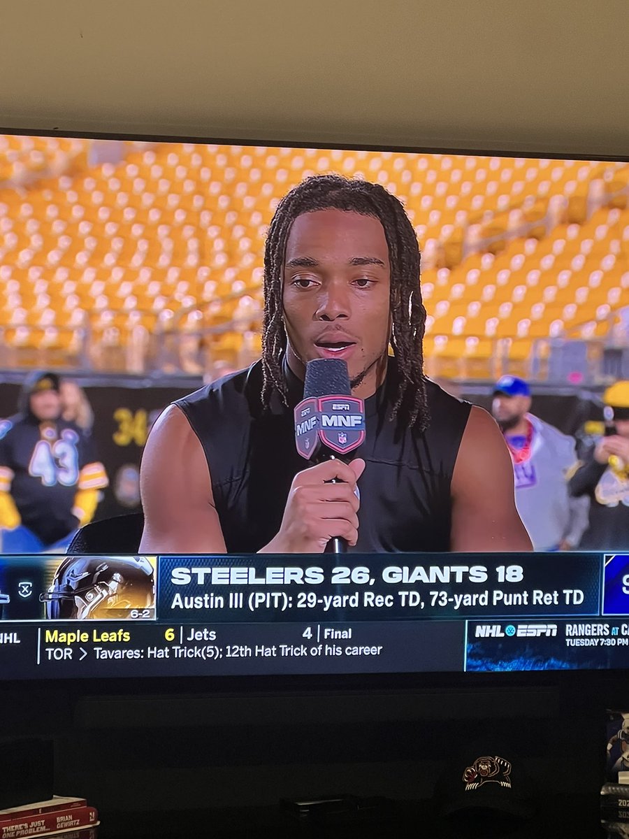 Calvin Austin getting SVP love

From walk-on at Memphis to Sportscenter after MNF

What a story. One of my favorite guys I’ve ever covered. So deserving of his success