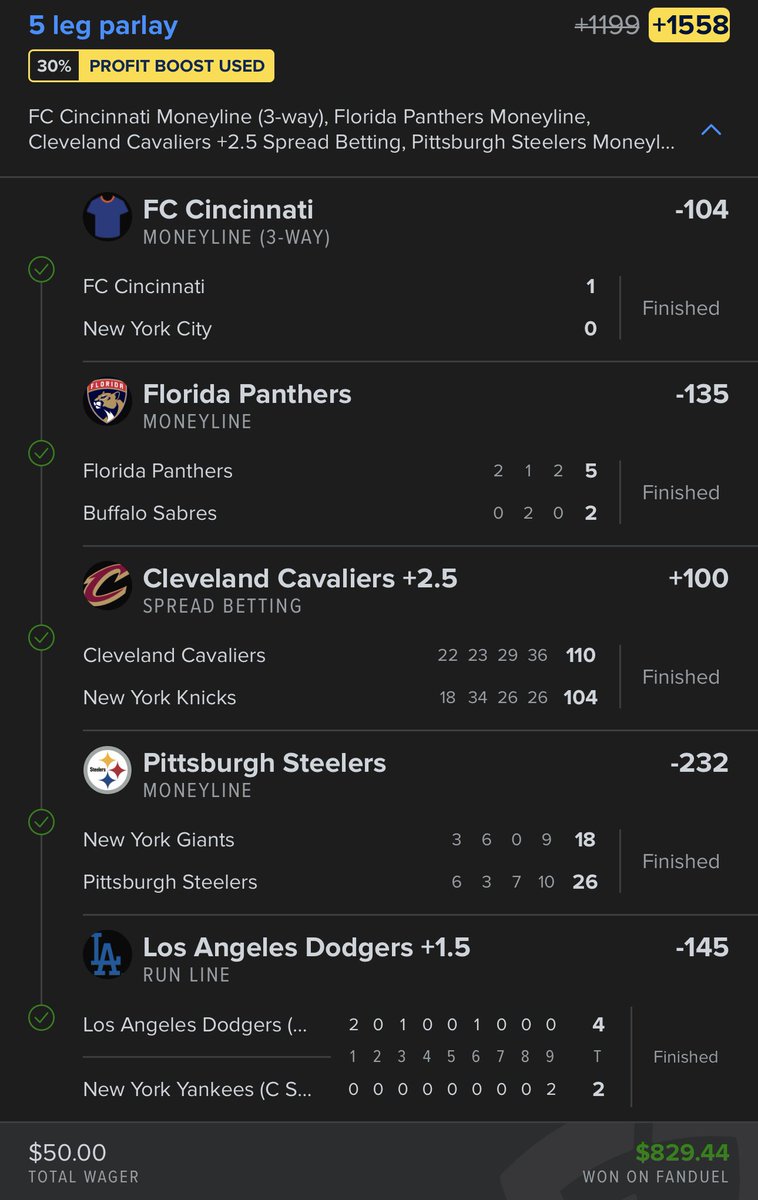 My finest hour as a degen gambling Boston Sports Fan! The 5-0 Anti-NY parlay !!!!!@FDSportsbook <a href="/Espngreeny/">Mike Greenberg</a> <a href="/espn/">ESPN</a> <a href="/barstoolsports/">Barstool Sports</a> <a href="/SportsCenter/">SportsCenter</a> <a href="/BostonConnr/">Football</a> <a href="/PatMcAfeeShow/">Pat McAfee</a> <a href="/7News/">7News Boston WHDH</a> <a href="/BostonGlobe/">The Boston Globe</a> <a href="/OnlyInBOS/">Only In Boston</a>