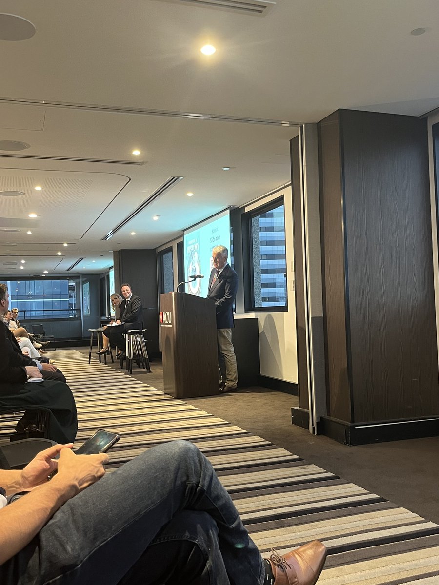 ProfStonebraker's tweet photo. It was a great privilege to have Former Deputy PM, @JohnAndersonAC , and Head of Church History Moore College, Mark @earngey, launch my new book, Priests of History, published by @ZReflective at @ACUmedia last Wednesday, 23 October. Thank you so much to the people who came https://t.co/D5zU6dMj6J