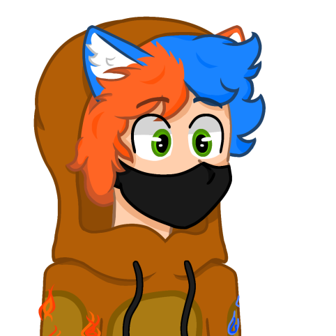 zorrogamerTY's tweet photo. @lachicavaga yo quiero participar, los colores en si ya están en mi personaje, naranja verde y celeste (fuego y hielo) y por si soy un zorro https://t.co/e8RtlRWdvt