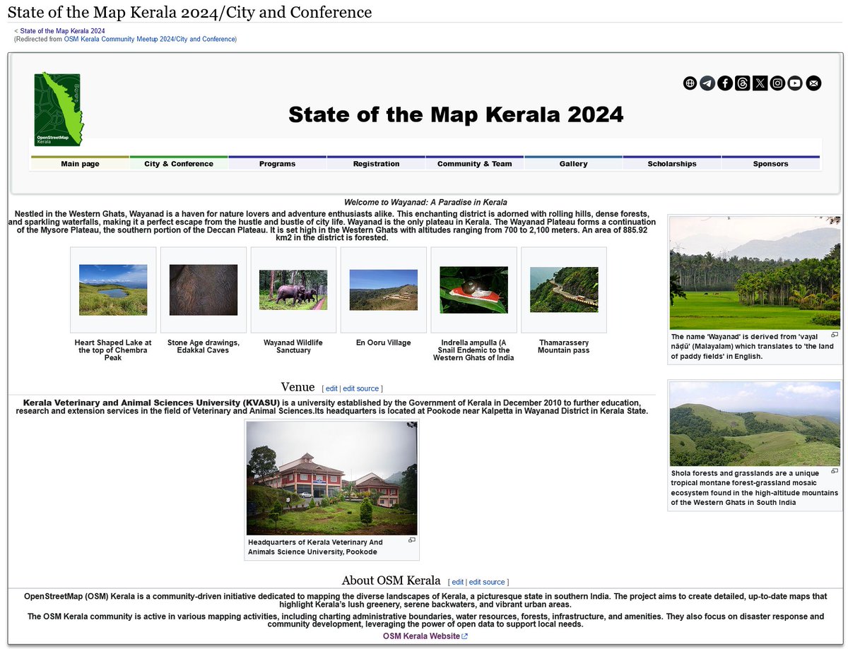 Manoj Karingamadathil (@manojkmohan) on Twitter photo First "State of the Map" Kerala 2024 is happening in Wayanad on Nov 16 & 17
Thanks <a href="/openstreetmap/">OpenStreetMap</a> Foundation for approving the <a href="/sotm/">State of the Map</a> Quick Licence. A Mile Stone to our #OpenStreetMapKerala Community. <a href="/osm_in/">OpenStreetMap India</a> <a href="/mapkerala/">MapKerala</a>
wiki.openstreetmap.org/wiki/State_of_… First "State of the Map" Kerala 2024 is happening in Wayanad on Nov 16 & 17
Thanks <a href="/openstreetmap/">OpenStreetMap</a> Foundation for approving the <a href="/sotm/">State of the Map</a> Quick Licence. A Mile Stone to our #OpenStreetMapKerala Community. <a href="/osm_in/">OpenStreetMap India</a> <a href="/mapkerala/">MapKerala</a>
wiki.openstreetmap.org/wiki/State_of_…