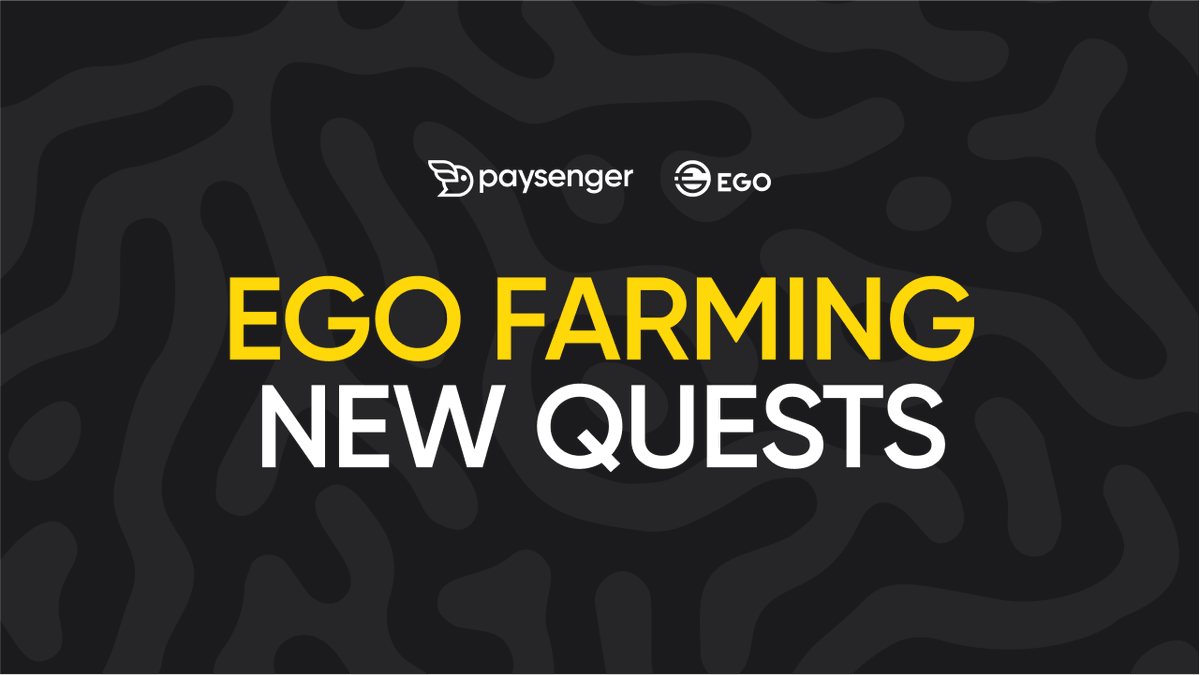 oko_daberechi's tweet photo. ๐จ Major Announcement: New Quests Are Now Live on EGO Farming ๐ฅณ
๐ Exciting news, @Ego_Paysenger have launched brand-new quests on EGO Farming, bringing you more ways to interact with the $EGO ecosystem and boost your earnings๐ฐ#EGOFarming #CryptoQuests #EarnMore https://t.co/fk0Jg44HNF