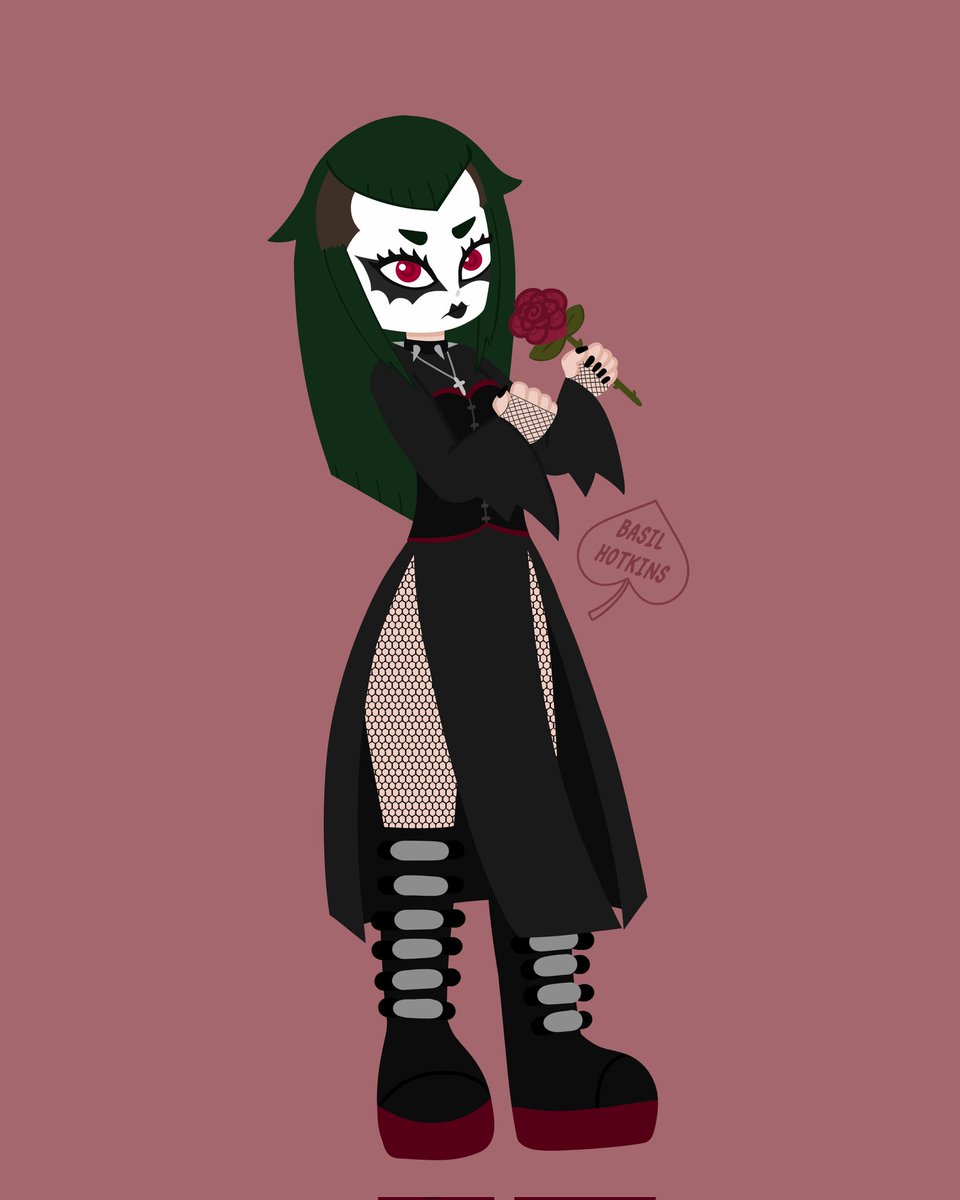 BasilHotkins's tweet photo. #CuteGirltober2024 Day 28: #Goth
[ unnamed | OC ]

Coffin shaped nails my beloved

#cutegirltobergoth #cutegirltober https://t.co/dkBl7LWzgT