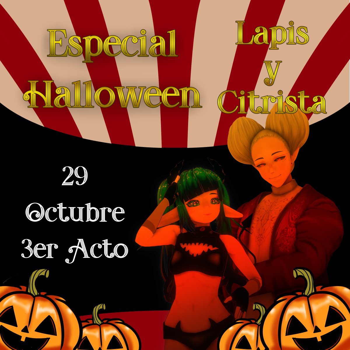 Damas y Caballeros!
Primera llamada para el 3er Acto junto a <a href="/LapisCB/">Lapis 🎪La arlequina | Cirque de Bijoux</a> y <a href="/CitristaCB/">Citrista 🤡 El Bufón | Cirque de Bijoux</a> 
Los esperamos!

twitch.tv/lapisnocb

#vtubersupportbeam #vtuber