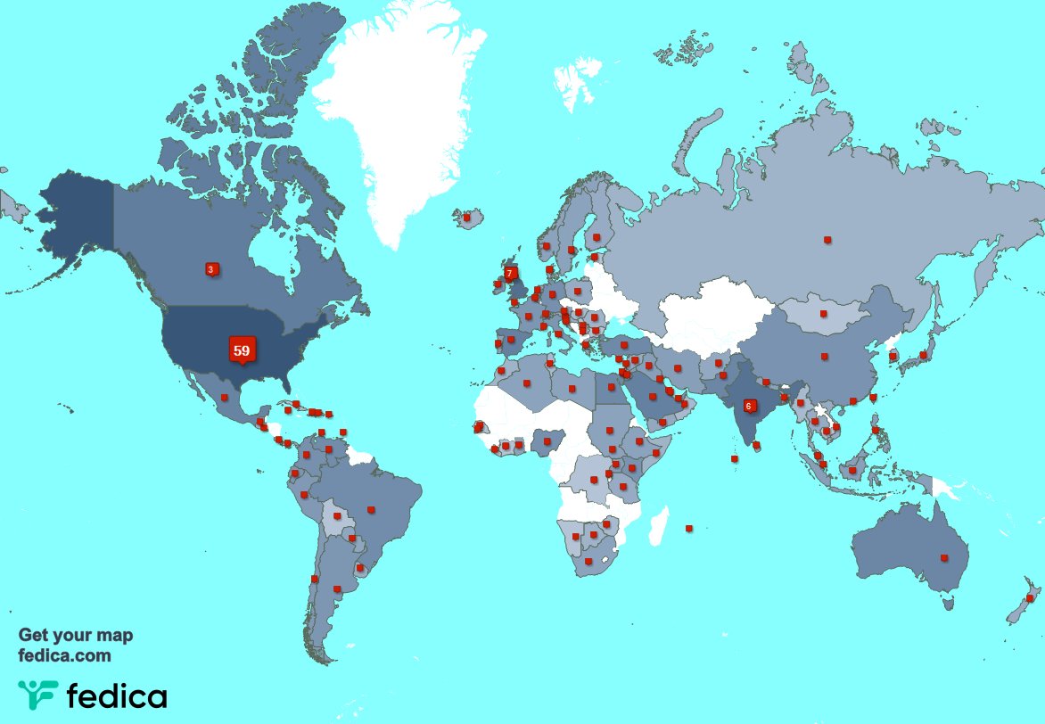 I have 13 new followers from Morocco 🇲🇦, and more last week. See fedica.com/!DrLeeRubin