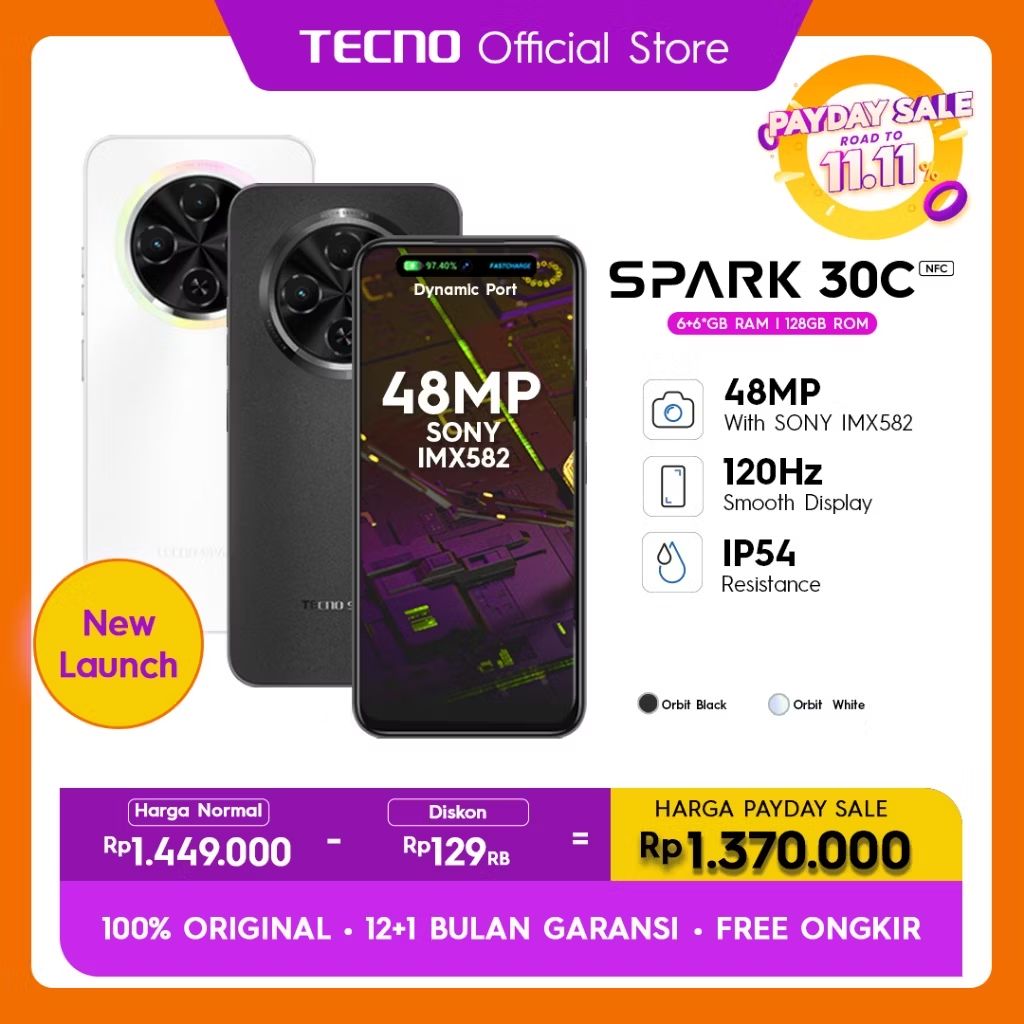 FajarOblo's tweet photo. Cek TECNO SPARK 30C– 6GB+6GB*+128, 120Hz Display, Sony 48M Camera,Helio G81,5000mAh, IP54,7.8mm Ultra Slim,NFC dengan harga Rp1.359.000. Dapatkan di Shopee sekarang! https://t.co/ArMMdMoGu8 https://t.co/ohE1t5BIw4