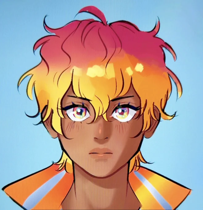 OC headshot for myself for drawing reference 