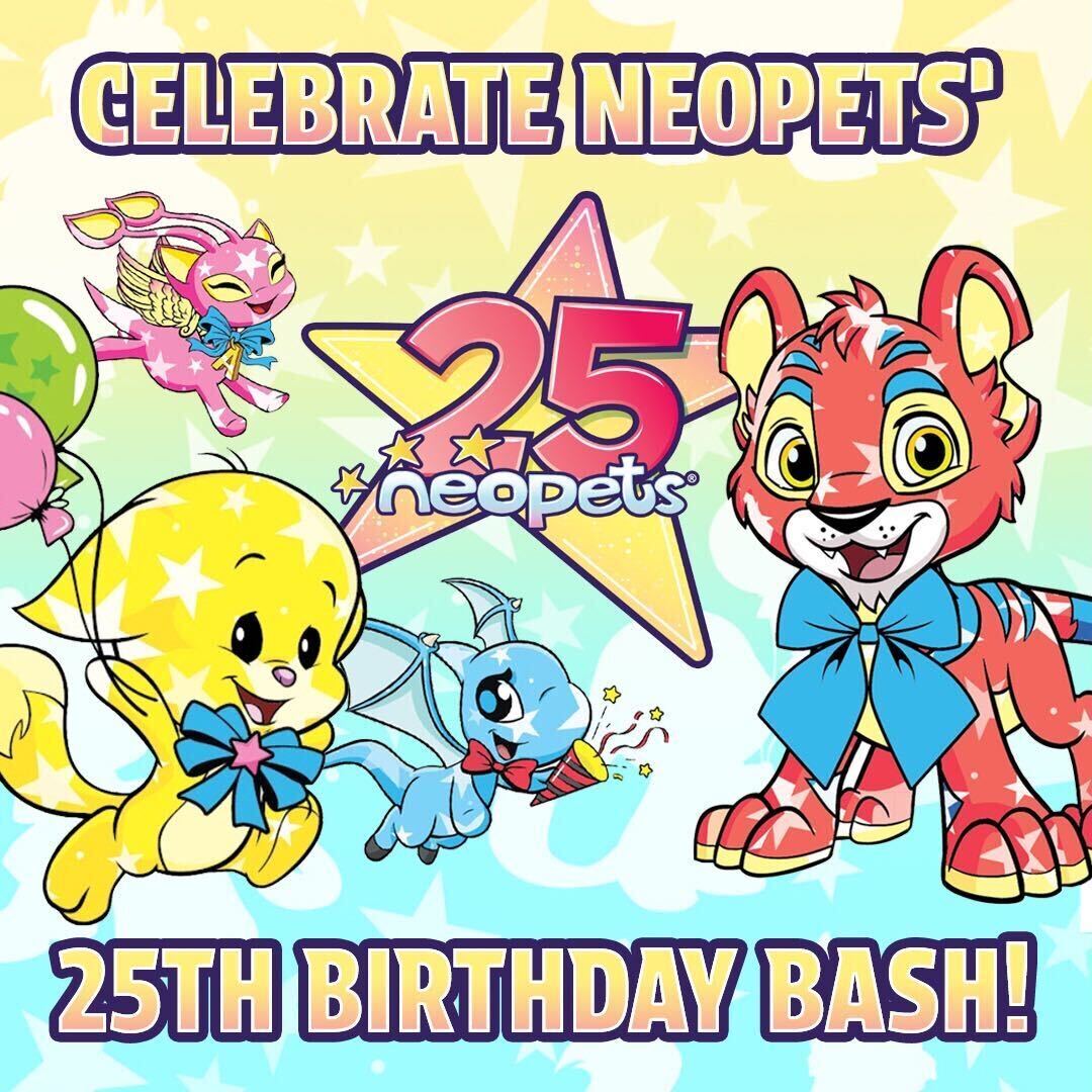 Neopets's tweet image. 🎉🎂 Neopians, It’s Time to Celebrate! 🎂🎉

Our 25th Birthday is almost here, and thanks to the incredible response from our community, we’re thrilled to announce that our Neopets Birthday Bash will now be hosted in 40 cities across 13 countries! 🌍🎈

The official list is…