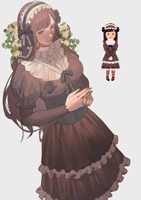 ゴスロリお姉さん #いらすとやチャレンジ 