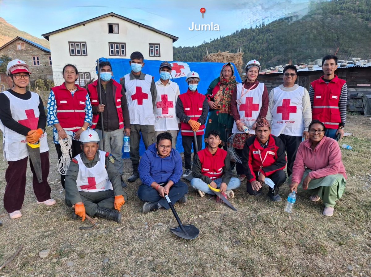 Sagar Shrestha (@redcross_sagar) on Twitter photo Nepal's northern region hosts the Himalayas, including the beautiful Jumla valley, which has limited road access and is seismically vulnerable.
Our volunteers and community members are preparing by learning about emergency shelter construction.
Thank you <a href="/RotesKreuz_CH/">Rotes Kreuz CH</a> Nepal's northern region hosts the Himalayas, including the beautiful Jumla valley, which has limited road access and is seismically vulnerable.
Our volunteers and community members are preparing by learning about emergency shelter construction.
Thank you <a href="/RotesKreuz_CH/">Rotes Kreuz CH</a>