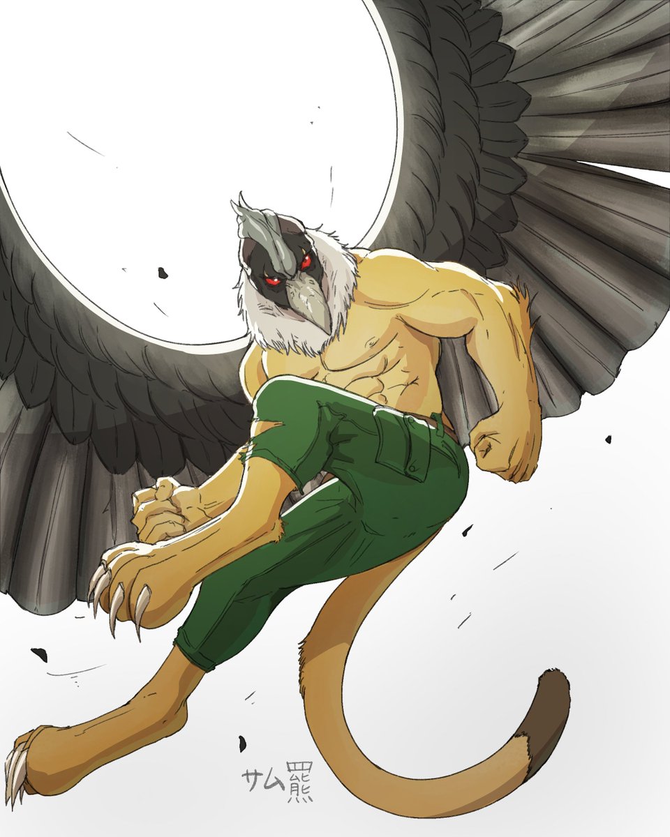 SamHiguma's tweet image. #weretober2024 day 28 - Regional Gryphon