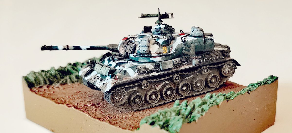 zhxhrzs's tweet photo. 1/144オリジナル戦車 、私の小説の中の日帝六式一号戦車。 This tank based on JGSDF type 61 tank,36 tons and 88mm/L56 Cannon。#架空戦記 #架空戦車 #戦車 #tank #jgsdf #Type61 https://t.co/0e5oqtNXgH