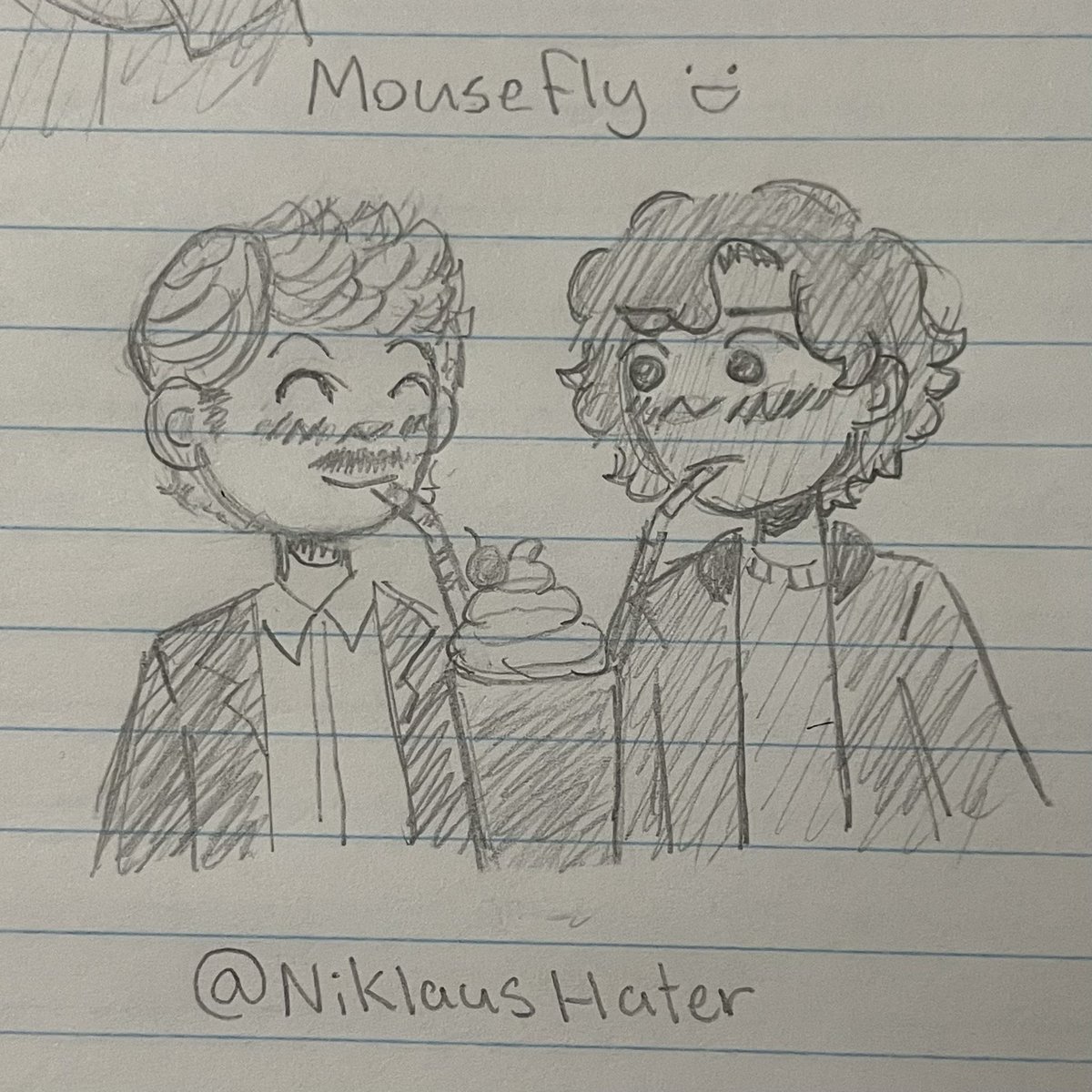 NiklausHater's tweet photo. #braddavid #mousefly #mythicquest i really like mousefly as their ship name from the episode where they get their animals and brad is a mouse and david is a butterfly :3 idk i think it’s cute https://t.co/oaKl2vFbsG