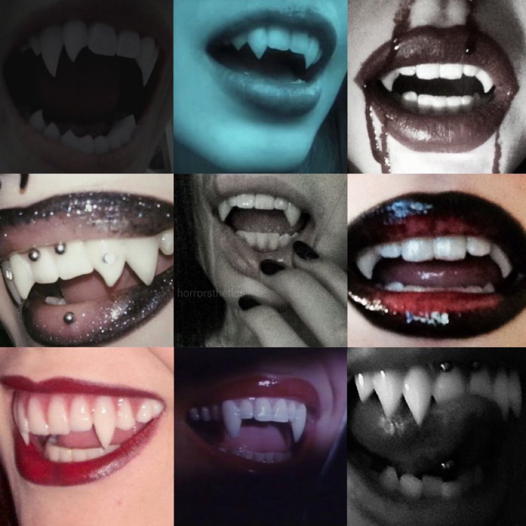 horrorsthetics's tweet photo. fang moodboard 🧛🏼 https://t.co/AgAPIzlljV