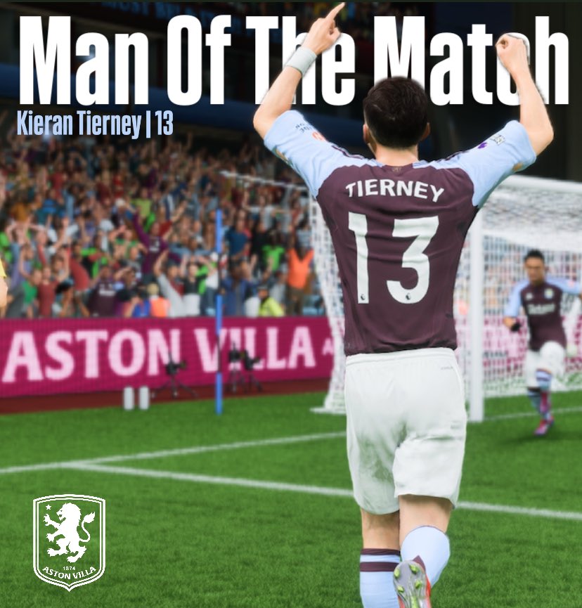 PadrAston's tweet photo. MOTM | Kieran Tierney https://t.co/Tf7QXNcVua