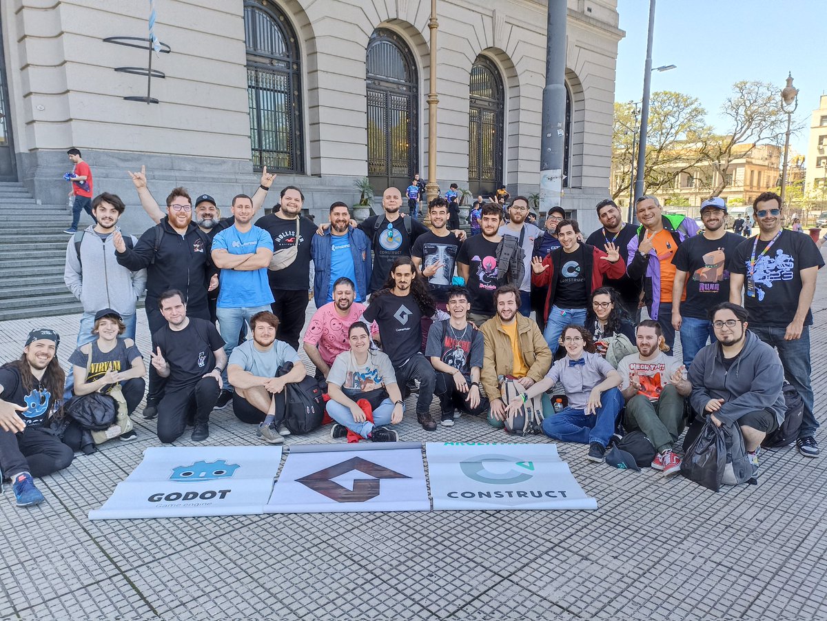 gamemakerarg's tweet photo. Last Saturday, on the final day of #EVA2024, Argentina’s largest video game expo by @adva_vg . 
we hosted a @GameMakerEngine meetup in collaboration with the indie developer communities of @godotmeetuparg and @ConstructArg

Hosted by @ChappJames @RevolverBloom @SoyBorza https://t.co/lfSnSwxOLQ
