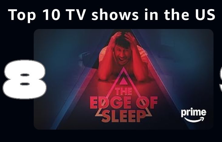 Grace7432's tweet photo. Here’s your daily update for The Edge of Sleep:

The Edge of Sleep is at NUMBER 8 for Top 10 TV shows.

Go watch The Edge of Sleep!

Click the link!
https://t.co/27jDL4obZs

#Markiplier #TheEdgeOfSleep 
#TheEdgeofSleeponPrime #PrimeVideo #GoNoStop #TEOS https://t.co/gw4SVW1BdJ