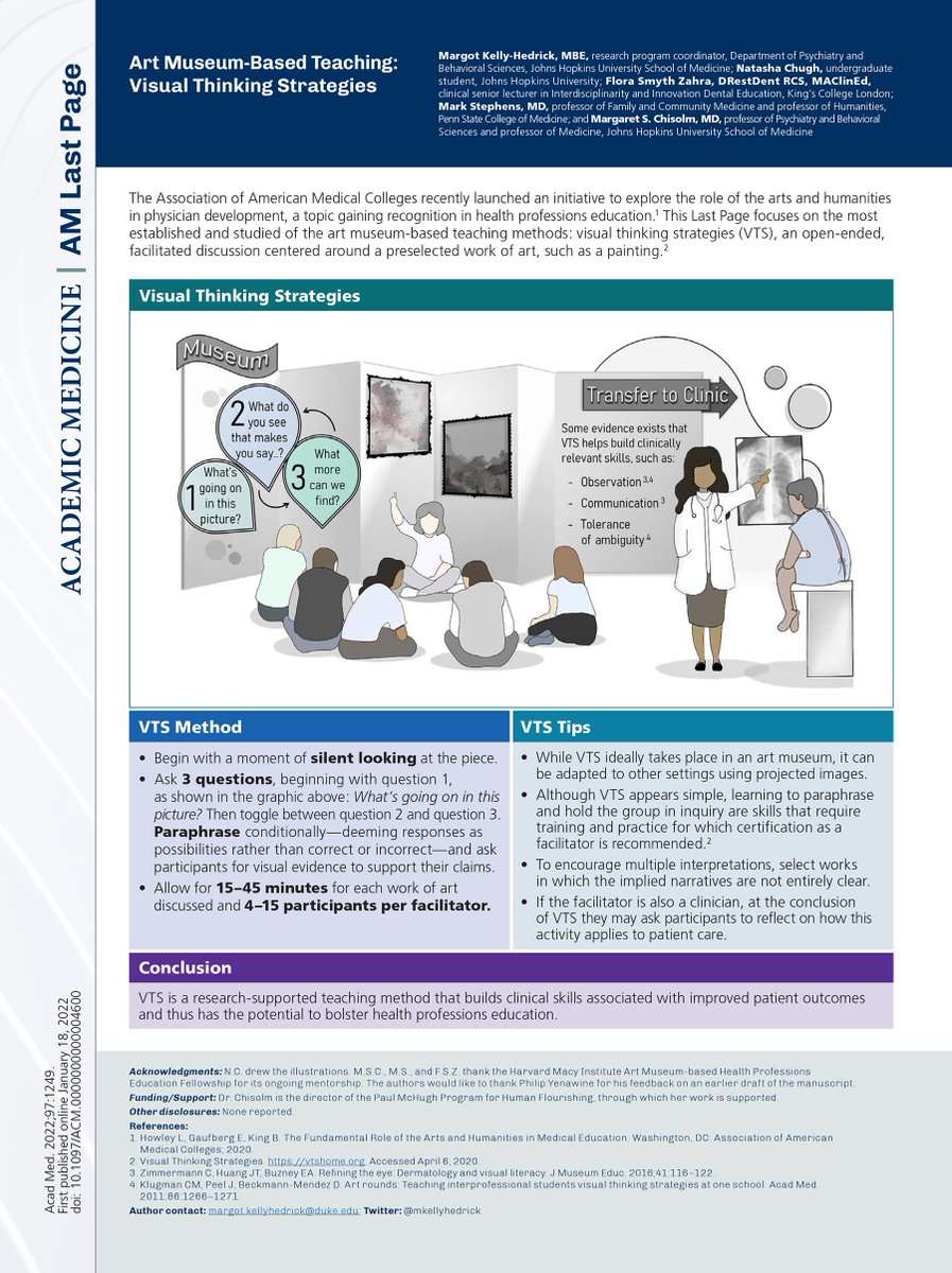 RyznarMD (@ryznarmd) on Twitter photo And check out our open-access paper about VTS in Psychiatry Training (pmc.ncbi.nlm.nih.gov/articles/PMC87…) or her amazing article with <a href="/GIMMedEdDoc/">Scott Wright</a> and <a href="/mkellyhedrick/">margot kelly-hedrick</a> about Arts-Based Education promoting clinical excellence: journals.lww.com/academicmedici… or her visual article attached here. And check out our open-access paper about VTS in Psychiatry Training (pmc.ncbi.nlm.nih.gov/articles/PMC87…) or her amazing article with <a href="/GIMMedEdDoc/">Scott Wright</a> and <a href="/mkellyhedrick/">margot kelly-hedrick</a> about Arts-Based Education promoting clinical excellence: journals.lww.com/academicmedici… or her visual article attached here.