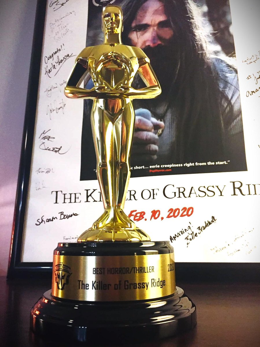 The #KillerOfGrassyRidge brought home the win for BEST HORROR at the 2020 <a href="/theNOVAfest/">novafilmfest</a>! 

See it now on YouTube! 🔥🔥🔥

#killerofgrassyridge #kaoticastudios #supportindiefilm #horror #horrorshort <a href="/PromoteHorror/">PromoteHorror 🎃</a>