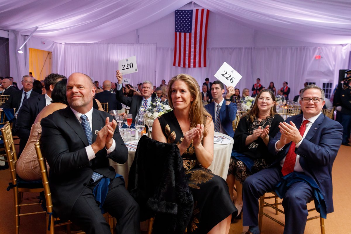 We're hard at work preparing for our 15th Annual Greenwich Gala later this week. 🌟  We are so thankful for the support of our donors and partners and excited to spend this special evening honoring our Fallen Patriots scholars and families!